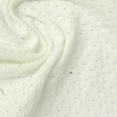 Beige Tone-on-Tone Jersey Knit, Poly-Cotton