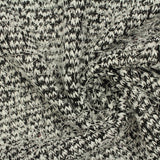 Black Marl Jersey Knit, Polyester — photo 2