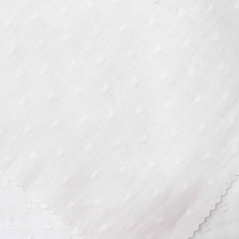 White Textured-Dot Jacquard