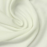 Polyester Viscose Birdseye Knit Fabric, 205 gsm, 180 cm — White — photo 2