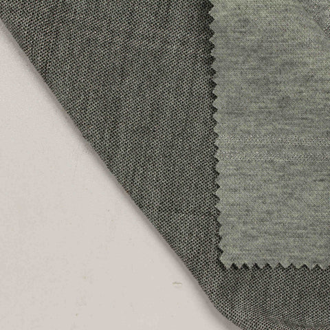 Grey Grid Interlock Knit, Polyester