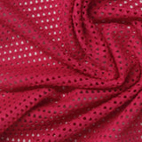 Hot Pink Eyelet Jacquard, Cotton-Poly — photo 2