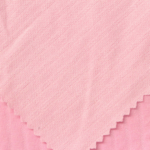 Pink Stripes Interlock Knit, Polyester