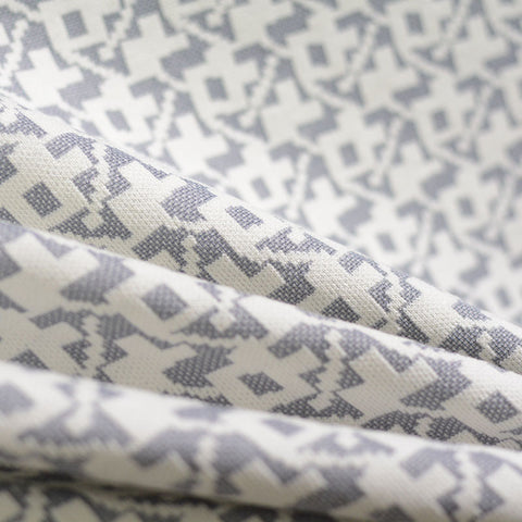 White Geometric Jacquard, Acrylic-Poly