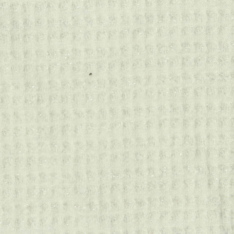Jacquard Viscose Polyester Blend Metallic Chunky Knit Fabric, 330 gsm, 160 cm — White