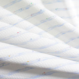 White Horizontal-Stripe Jacquard, Viscose — photo 2