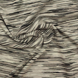 Black Horizontal-Stripe Knit, Viscose — photo 2