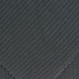 Rib Knit Fabric, 210 gsm, 140 cm — Black — photo 2
