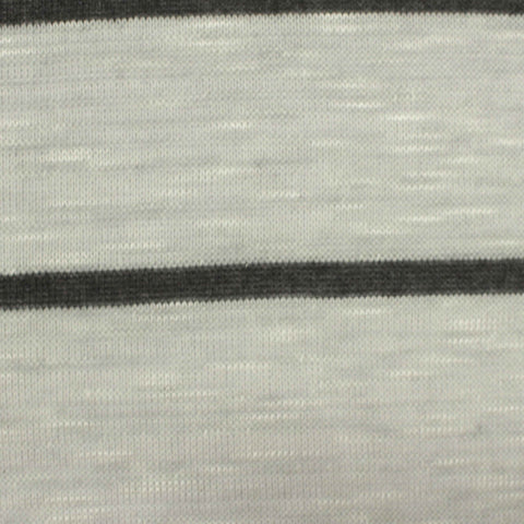 Dark Grey Stripes Jersey Knit, Poly-Viscose, 173 gsm