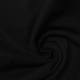 Polyester Cotton Fleece Fabric, 293 gsm — Black — photo 2
