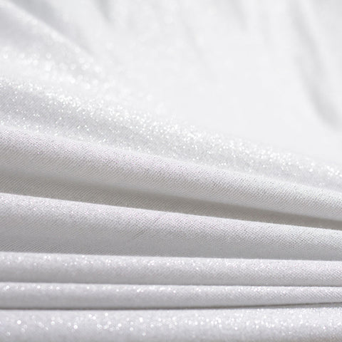 Polyester Metallic Stretch Chunky Knit Fabric, 176 gsm, 153 cm — Grey
