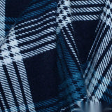 Dark Blue Bold-Plaid Knit, Cotton — photo 2