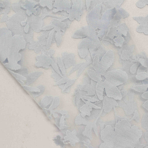 Bold Floral Viscose Knit Fabric, 100 gsm, 160 cm — Blue