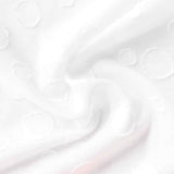 White Textured-Circle Chiffon, Polyester — photo 2
