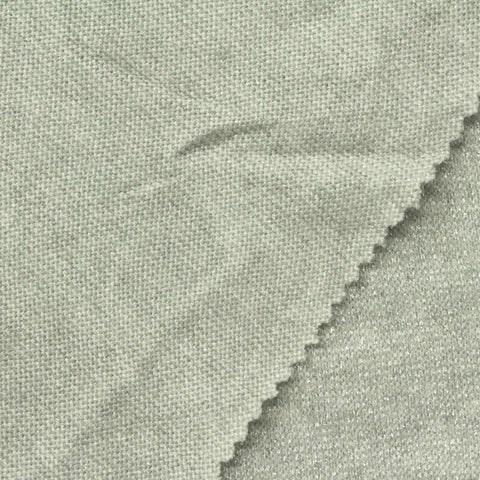 Light Grey-Green Marl Jersey Knit, Poly-Viscose