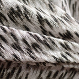 Black Dashes Chunky Knit, Polyester — photo 2