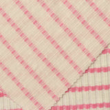 Pink Horizontal-Stripe Jacquard, Cotton-Poly — photo 2