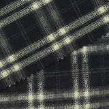 Black Plaid Woven, Poly-Viscose, 285 gsm, 150 cm, ref EF-265211 — photo 2