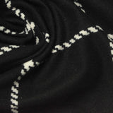 Black Houndstooth Knit, Polyester — photo 2