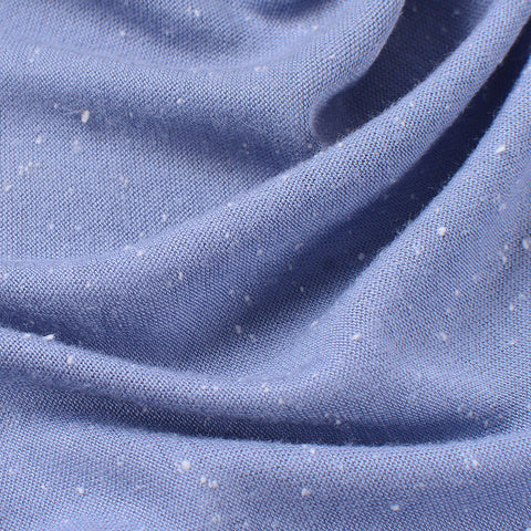 Light Blue Marl Jersey Knit, Viscose, 130 gsm, 160 cm