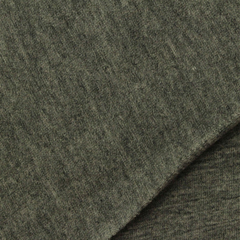 Dark Green Heathered-Marl Knit, Cotton