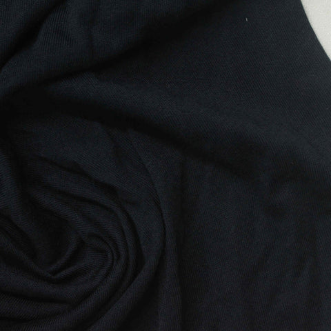 Cotton Modal Jersey Knit Fabric, 150 gsm, 150 cm — Navy