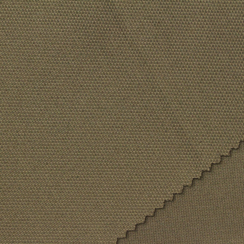 100% Polyester Piqué Knit Fabric, 250 gsm, 190 cm — Khaki