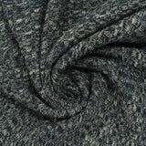 Navy Marl Rib Knit, Poly-Cotton — photo 2