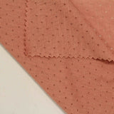 Red Dots Birdseye Knit, Poly-Cotton — photo 2