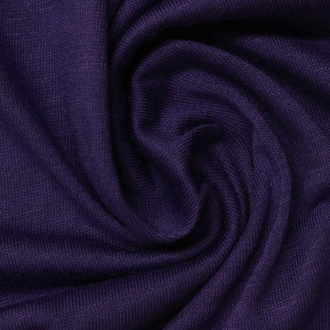 Viscose Stretch Jersey Knit Fabric, 173 gsm, 170 cm — Purple
