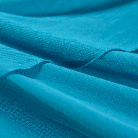 Viscose Stretch Jersey Knit Fabric, 186 gsm, 150 cm — Blue
