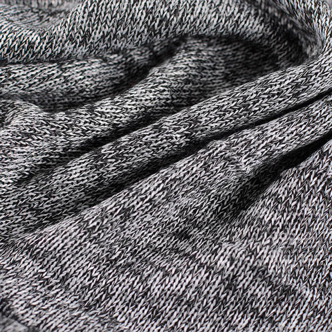 Black Marl Chunky Knit, Polyester, 310 gsm