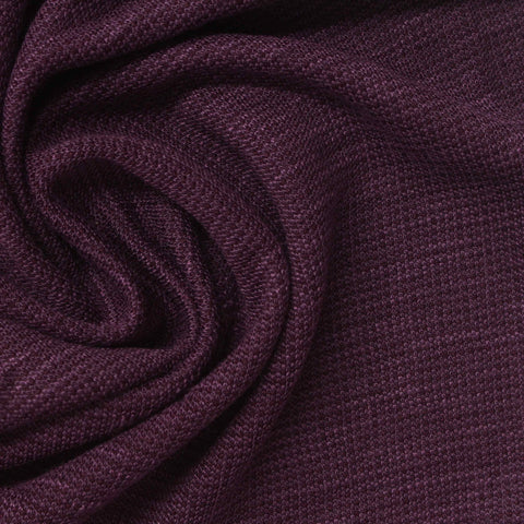 Deep Purple Marl Interlock Knit, Modal-Poly