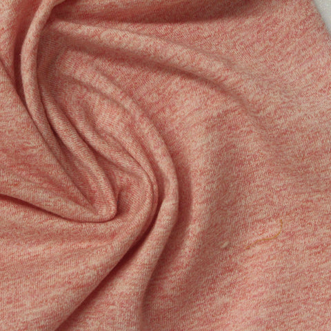 Light Pink Fine-Marl Jersey Knit, Cotton