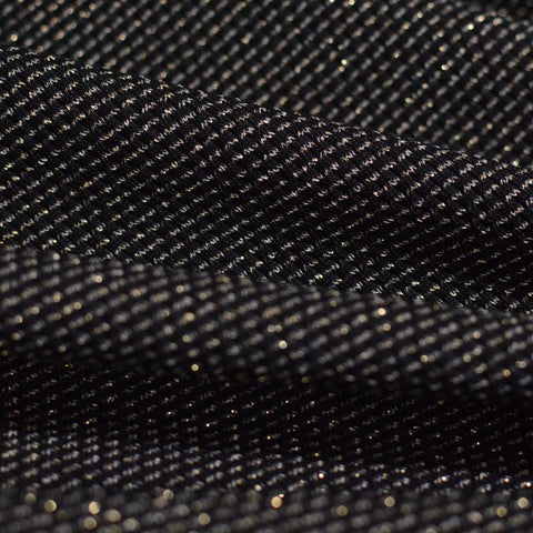 Black Marl Birdseye Knit, Polyester