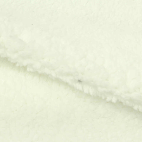 100% Polyester Sherpa Fleece Fabric, 250 gsm, 160 cm — Khaki