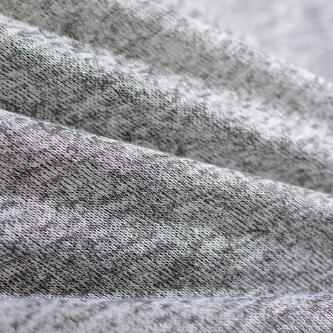 Grey Marl Chunky Knit, Polyester, 138 gsm