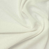 100% Polyester Rib Knit Fabric, 110 gsm, 125 cm — White — photo 2