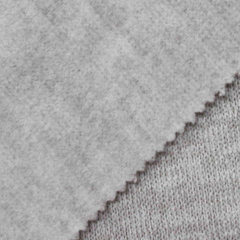 Light Grey Heather Chunky Knit, Polyester, 382 gsm