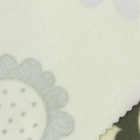 Purple Flowers Jersey Knit, Polyester