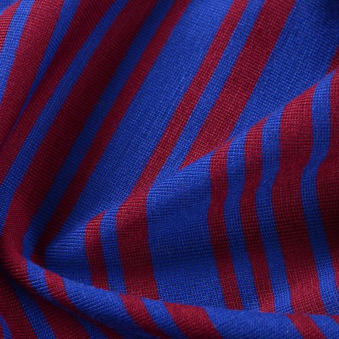 Striped Polyester Viscose Jersey Knit Fabric, 140 gsm, 150 cm — Purple