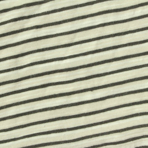 Dark Brown Stripes Knit, Cotton