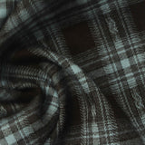 Dark Brown Plaid Woven, Poly-Viscose, 285 gsm, 150 cm, ref EF-265148 — photo 2
