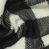 Black Check Fleece, Polyester — photo 2