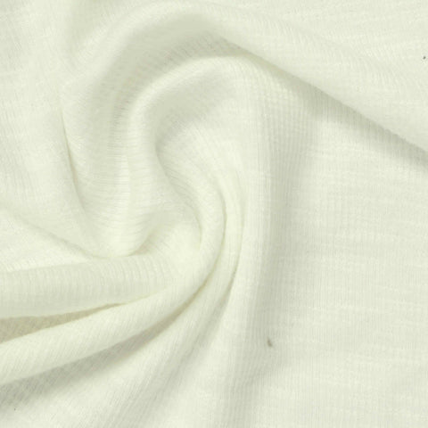 Slub Modal Cotton Stretch Rib Knit Fabric, 210 gsm, 125 cm — Beige