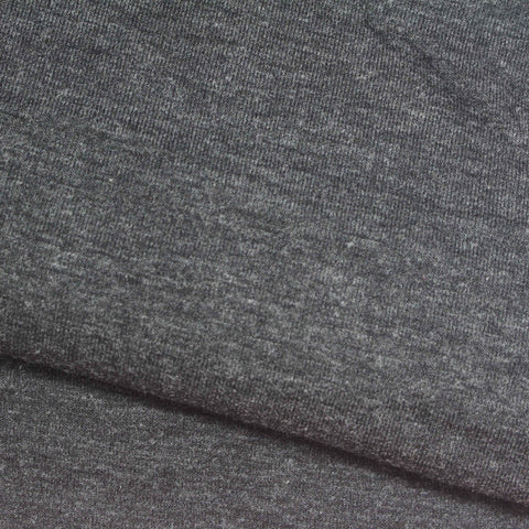Dark Grey Marl Scuba Knit, Poly-Cotton, 335 gsm