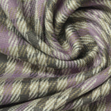 Purple Plaid Jacquard, Poly-Viscose — photo 2