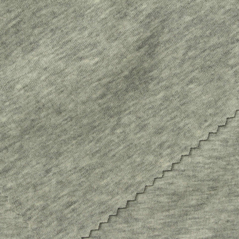 Light Grey Heathered-Marl Rib Knit, Tencel Lyocell-Acrylic