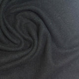 Brushed Viscose Stretch Chunky Knit Fabric, 270 gsm, 160 cm — Black — photo 2