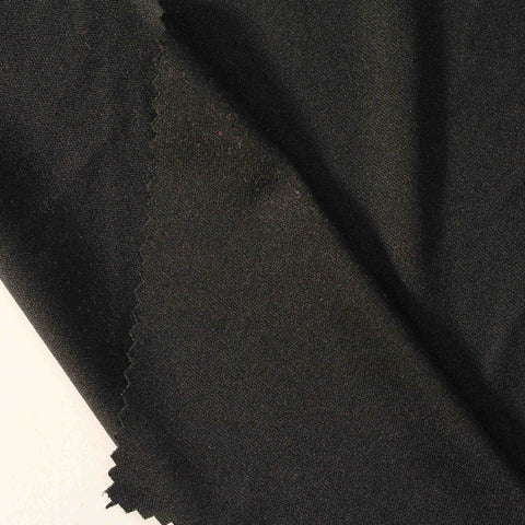100% Polyester Jersey Knit Fabric, 130 gsm, 155 cm — Black